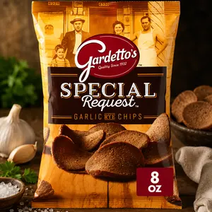 Gardetto's Special Request Garlic Rye Chips, Snack Bag, 8 oz