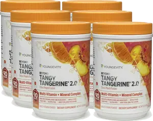 Beyond Tangy Tangerine BTT2.0 Peach Powder Fruit Drink Healthy Vitamins and Minerals All in One Essential Multi-Vitamins