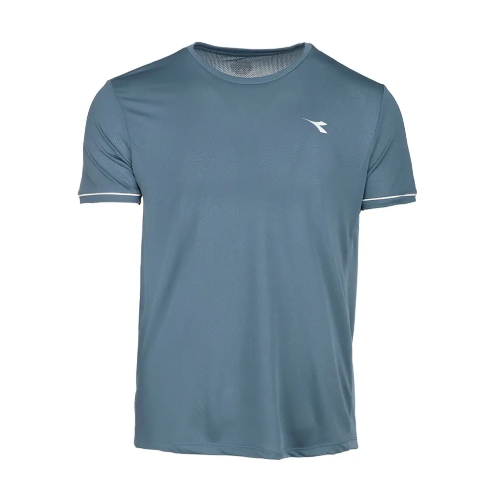 diadora Mens Crew Neck Short Sleeve Athletic Casual Tops Casual - Blue