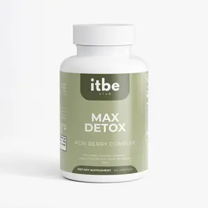 Max Detox — Acai Detox Cleanse with Fiber, Herbs & Algae (60 caps)