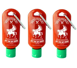 Sriracha Mini Hot Sauce Keychain Bottle 3-Pack, 1.7oz (Sauce Not Included)