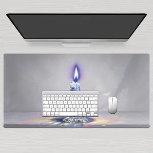 LIVEKEY Forest Fairy Dream Glow Extended Gaming Mouse Pad   31.5" Large Desk Mat  Non Slip Rubber Base  Stitched Edges  Smooth Accurate Surface  Made for Gaming  Ideal for PC Gamers  Office Workstations