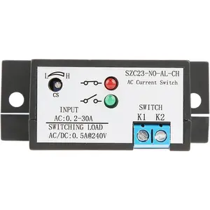 Normally Open Current Sensing Switch Adjustable AC 0.2-30A SZC23-NO-AL