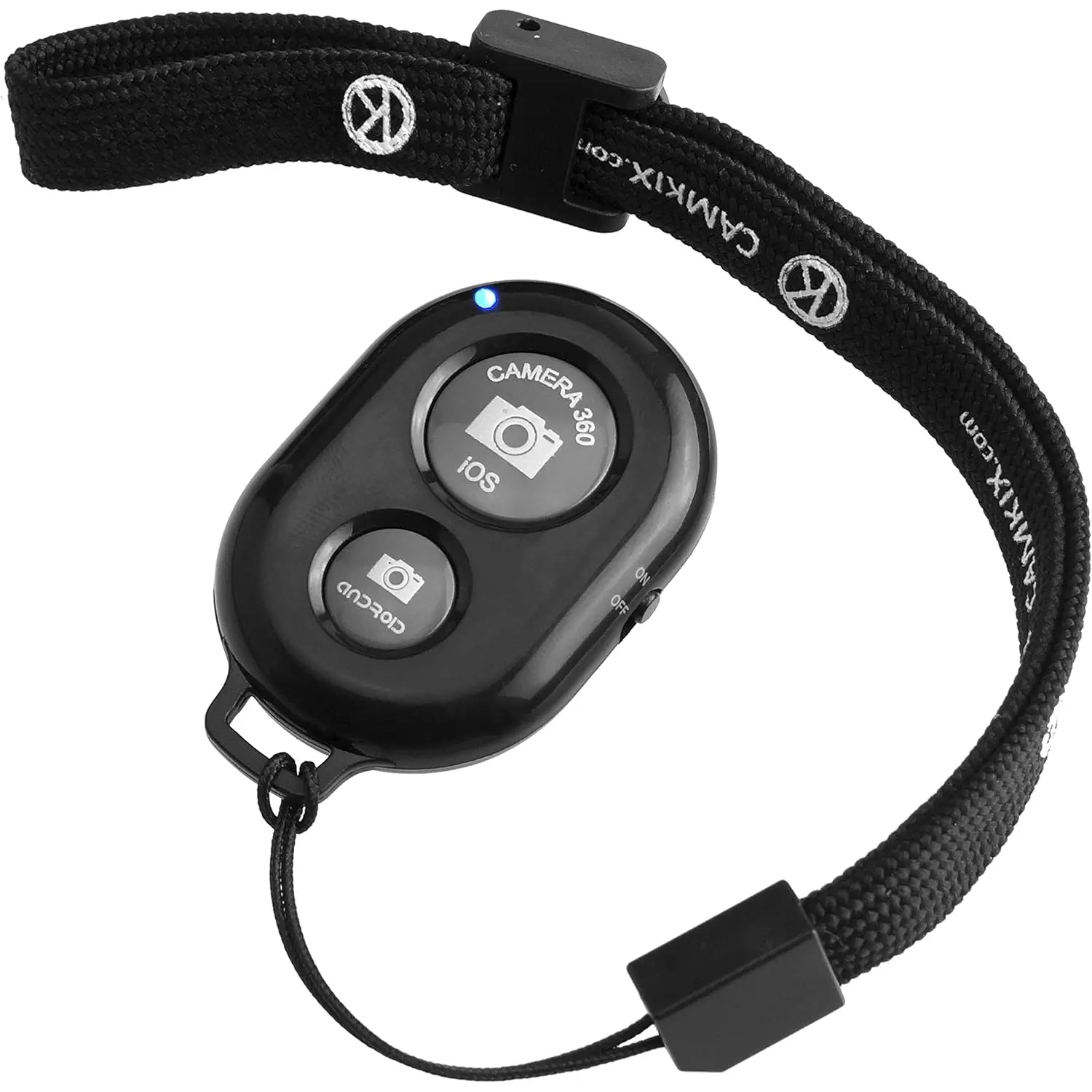 Camera Shutter Remote Control Clicker for Smartphones - Create Amazing Photos and Selfies - Compatible with All iOS and Android Devices with /Including Wrist Strap