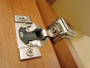 212 MAIN B039C355B.24 Blum Compact 39C Screw-On Hinge, 110-Degree, 1.5 in. OL, Soft Close, Adjustable, 1-Piece Nickel-Plated Door Closer