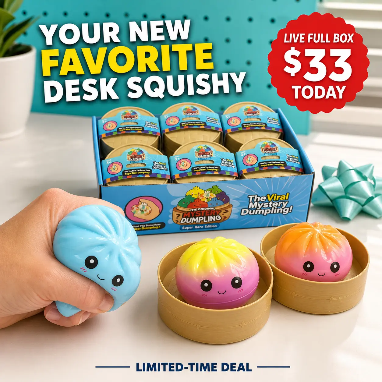 LIVE $33 Full Box TODAY |  Milk Slow-Rise 12pcs Dumpling Squishy | Limited Time