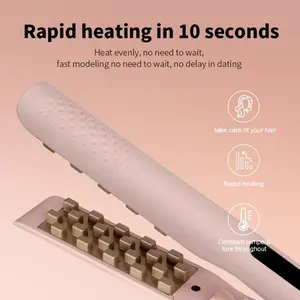 [Ceramic Curling] Ceramic Mini 3D Grid Curling Iron - Hair Styler with Clip & Comb | 110V US Plug, Perfect Gift for Women