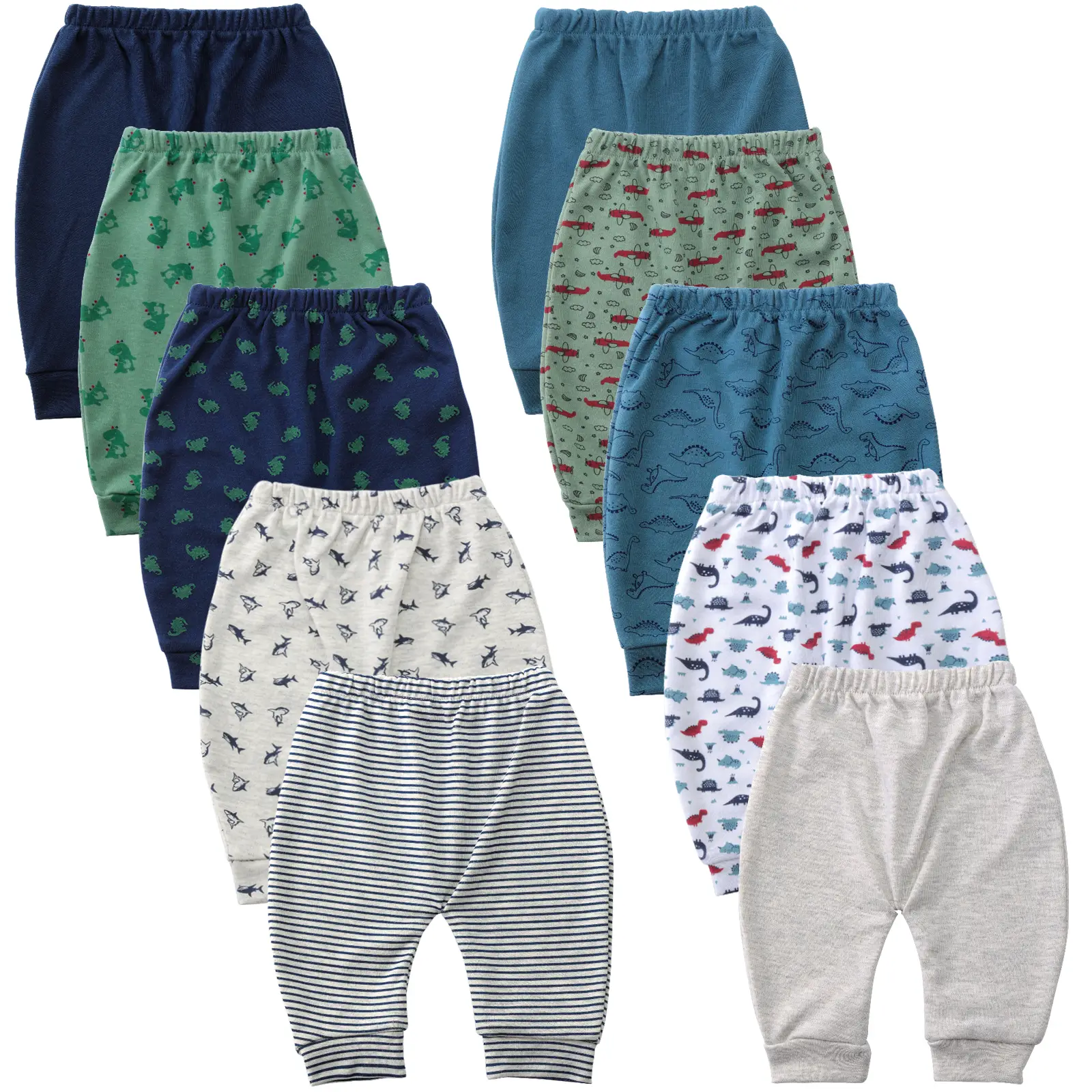 Hakochia Baby Pants – Soft & Comfy with Ample Diaper Room for Boys & Girls – Breathable, Comfortable, Perfect for Daily Wear