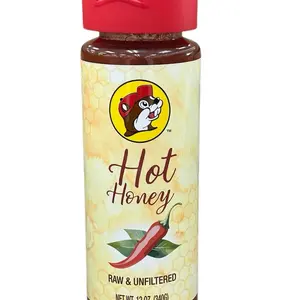 Buc-ee’s Hot Honey Raw & Unfiltered 12 oz - Raw, Unfiltered, Flavorful, Sweet Honey