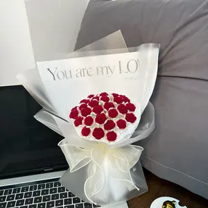 Handmade DIY custom rose bouquet material package eternal rose Valentine's Day gift never withers gift for girlfriend