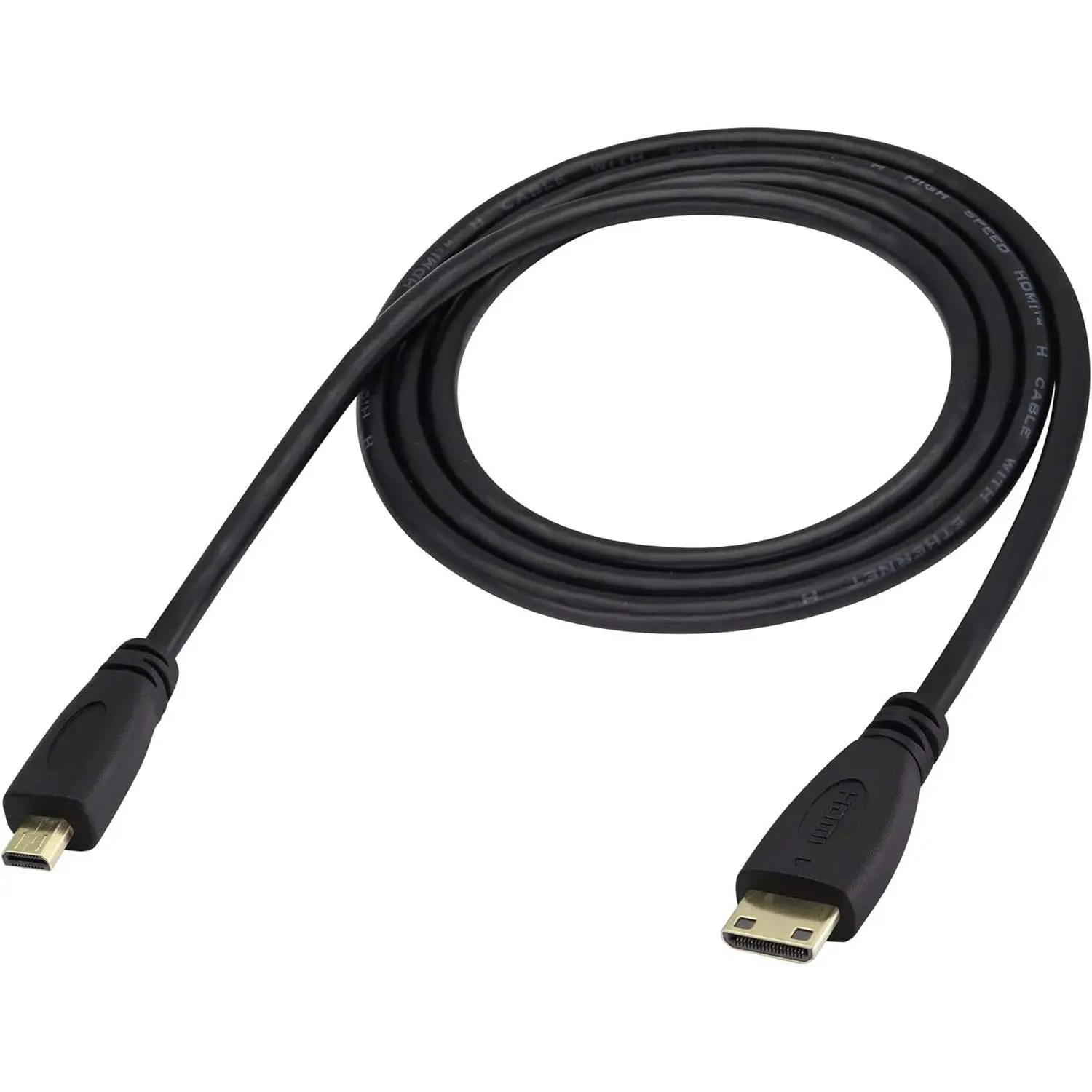 Micro hdmi Socket Male to Mini hdmi Male Converter,high Speed Micro hdmi Cable 4k,Compatible with Digital Cameras, Tablet,Monitors,and Other Devices.(1m) (C/D)