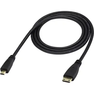 Micro hdmi Socket Male to Mini hdmi Male Converter,high Speed Micro hdmi Cable 4k,Compatible with Digital Cameras, Tablet,Monitors,and Other Devices.(1m) (C/D)