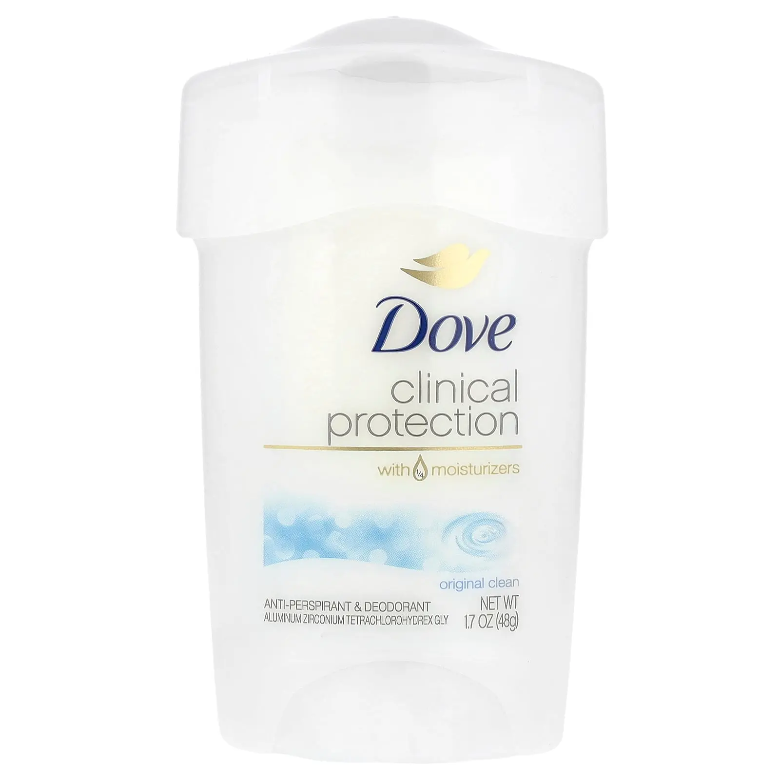 Dove Clinical Protection, Anti-Perspirant Deodorant, Original Clean, 1.7 oz (48 g)