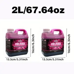 Pink Car Pre-Wash Foam Contact-Free Shellac Remover pH Neutral Snowflake Foam Safe DIY Detailing Treatment Pre-Soak Before Contact Safe for Ceramic Coatings 2L/67.64oz