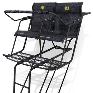 Hawk Big Denali 2 Man Climbing Tree Stand, 18 Foot Deer Hunting Ladderstand Hawk Big Denali 2 Man Climbing Tree Stand, 18 Foot Deer Hunting Ladderstand