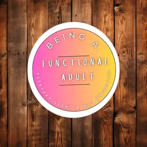 Functional adult sticker.