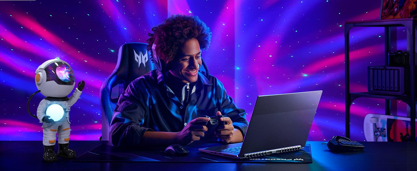 Rossetta Astronaut Galaxy Projector, Christmas Lights for Kids, LED Night Light for Bedroom with Remote, Gifts for Teens,Kids Home Decor, Party Decor