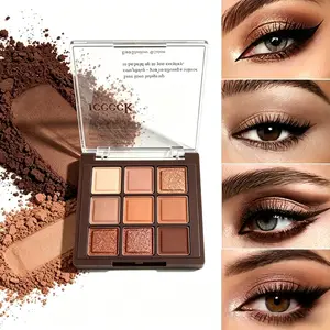 Autumn Caramel Brown Eyeshadow Palette Shimmer Matte Eyeshadows Rich Warm Tones Buildable Color Payoff For Deep Cozy Eye Makeup Looks Easy for Beginners