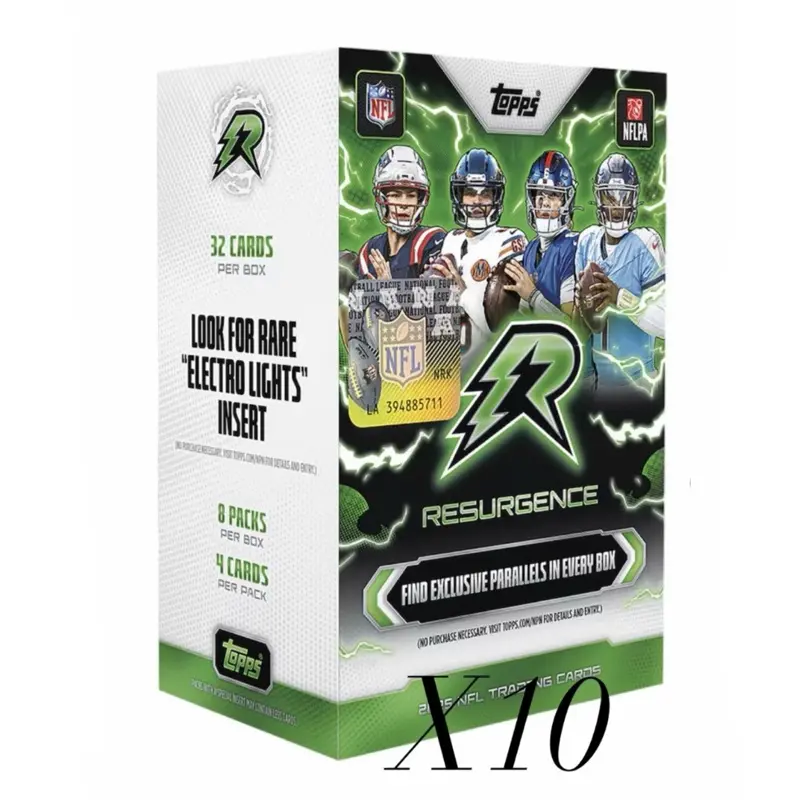 PYT #638: (10x) 2025 TOPPS RESURGENCE BLASTER BREAK *CHECKLIST IN DESCRIPTION*