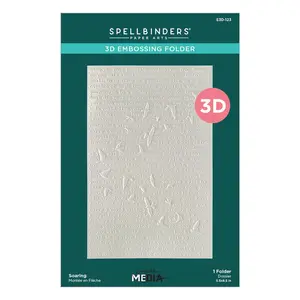 Dina Wakley MEdia Spellbinders Soaring 3D Embossing Folder
