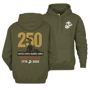 USMC 250th Anniversary Hoodie – United States Marine Corps Birthday 1775–2025 Hoodie, USMC 250th Birthday Hoodie, Honor the Marines Hoodie.