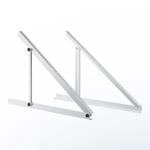 Renogy 50in Adjustable Solar Panel Mount Stainless Brackets with Foldable Tilt Legs on Any Flat Surface for RV, Roof, Boat, Any Off-Grid Systems Steel