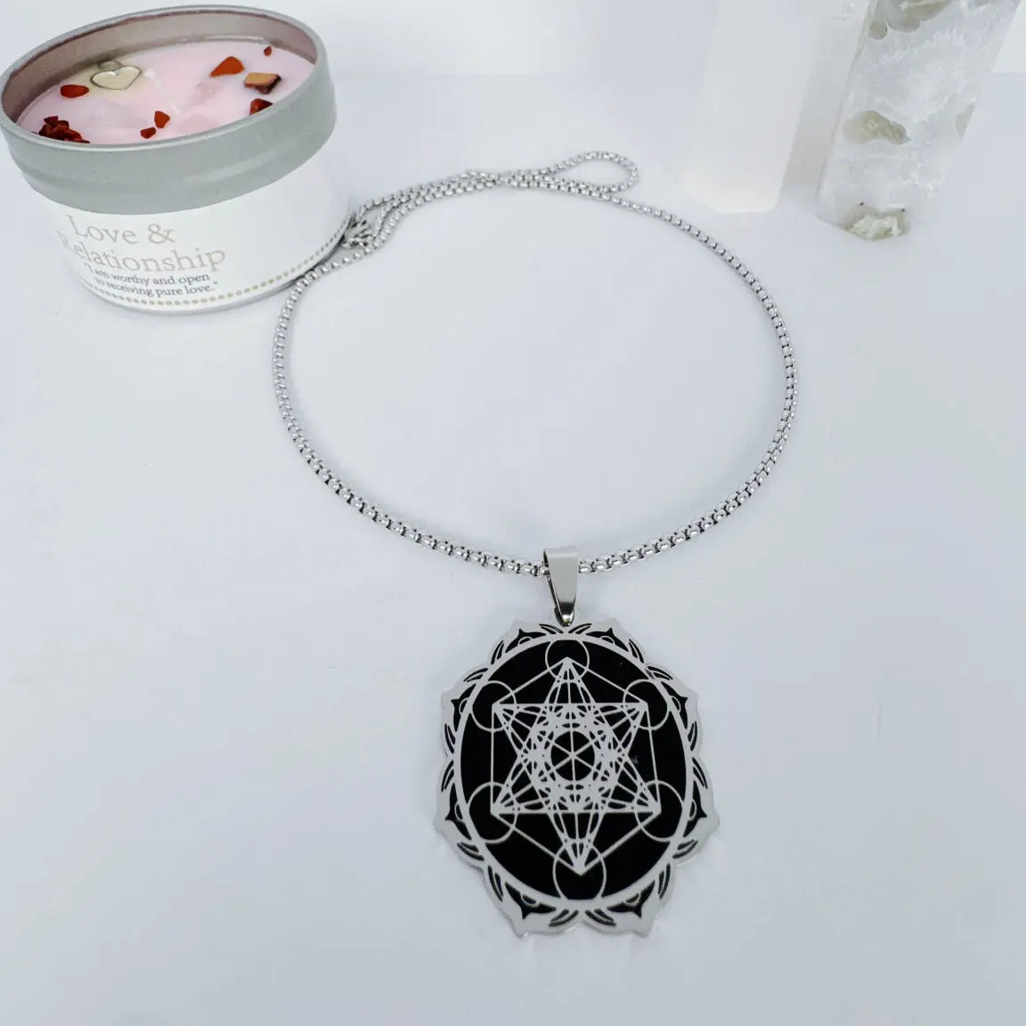 Metatron's cube necklace II