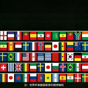 Multi-Nation Flag String, Atmosphere Decorative Flags, Collectibles, Outdoor Hanging Banner  usa american flag