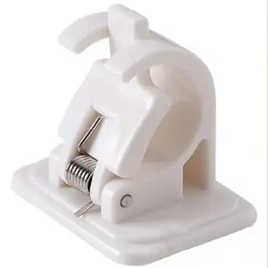 1PCS Curtain Rod Extender, Fixed Bracket, No-drill Adhesive Door Curtain Bracket, Horizontal Rod, Curtain Rod Hook
