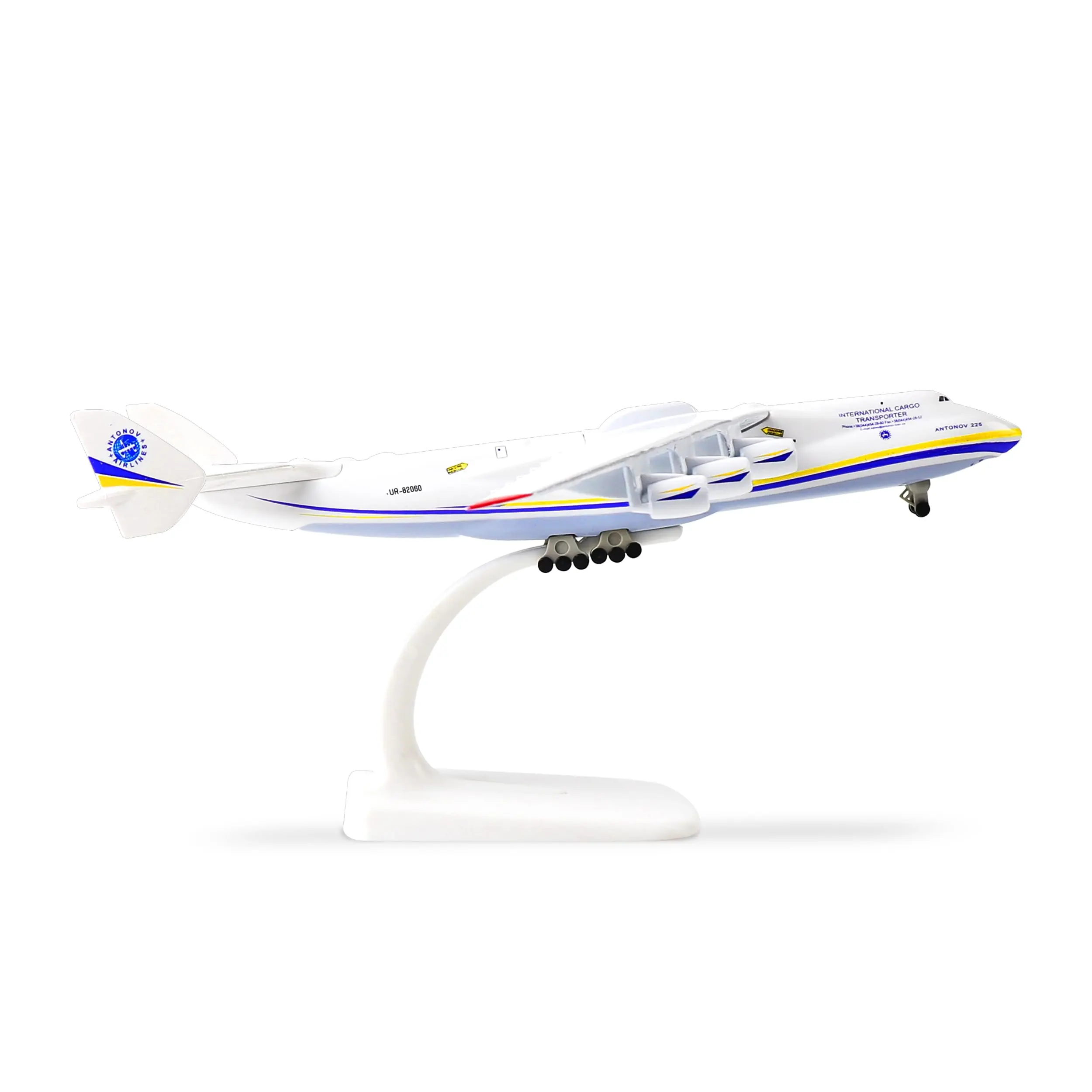 1:400 Antonov An-225 Mriya Painted Diecast Airplane Model Kit, Ukraine Military Transporter Collectible Display Model for Hobbyists, Model Kits