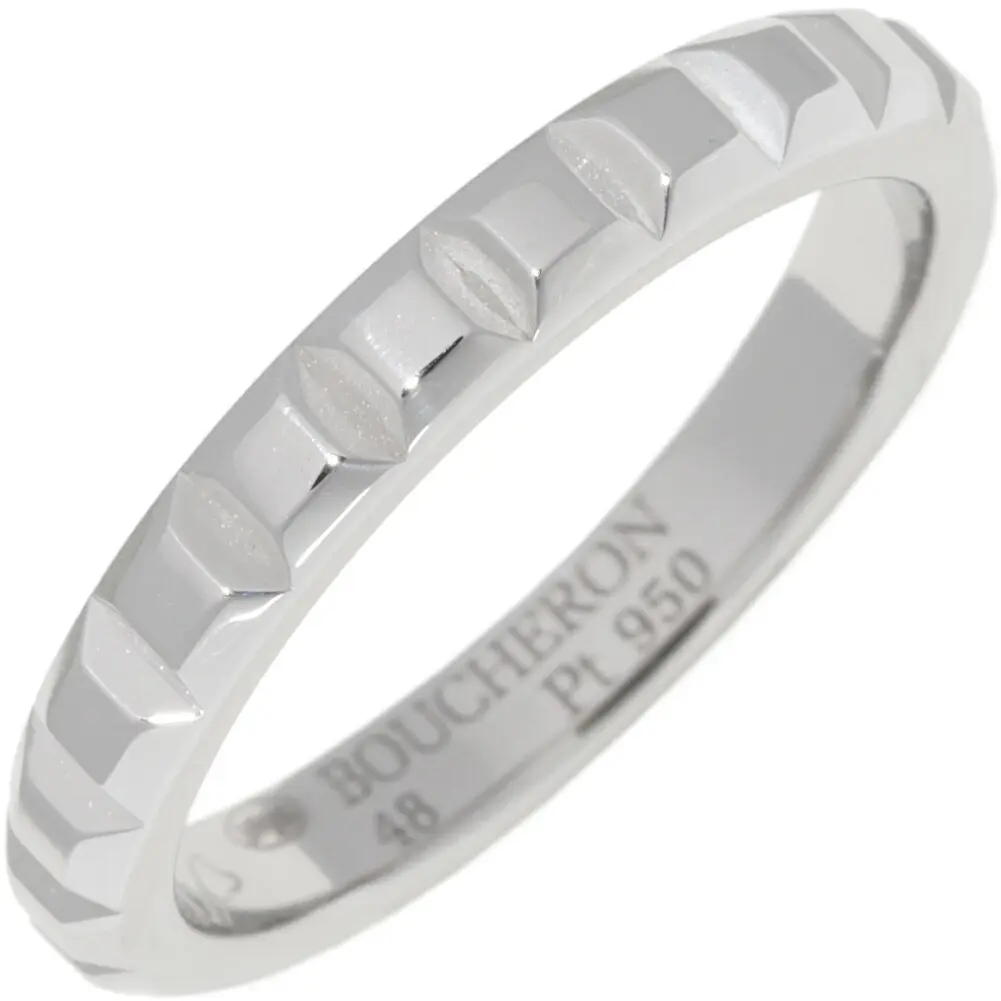 Boucheron Quatre Clou De Paris Pt950 Ring Size 48