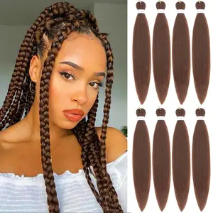 30# Pre Stretched Braiding Hair 30 Inch 8 Packs Professional Braiding Hair Extensions Synthetic Crochet Twist Braids