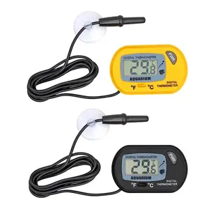 Fish Tank Thermometer LCD Digital Aquarium Temperature Water Meter Aquarium Temp Detector Fish Alarm Pet Supplies Tool Aquatic