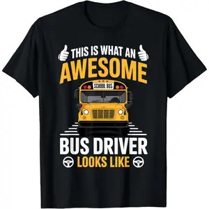 Best Bus Driver Costume for Men Women Bus Driver T-Shirt