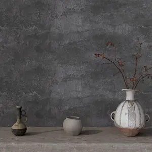 Dark Grey Concrete Wallpaper Peel and Stick Wallpaper Textured Cement Concrete Contact Paper for Countertops  Removable Self Adhesive Wall Paper for Bedroom Bathroom 15.7''x78.7''