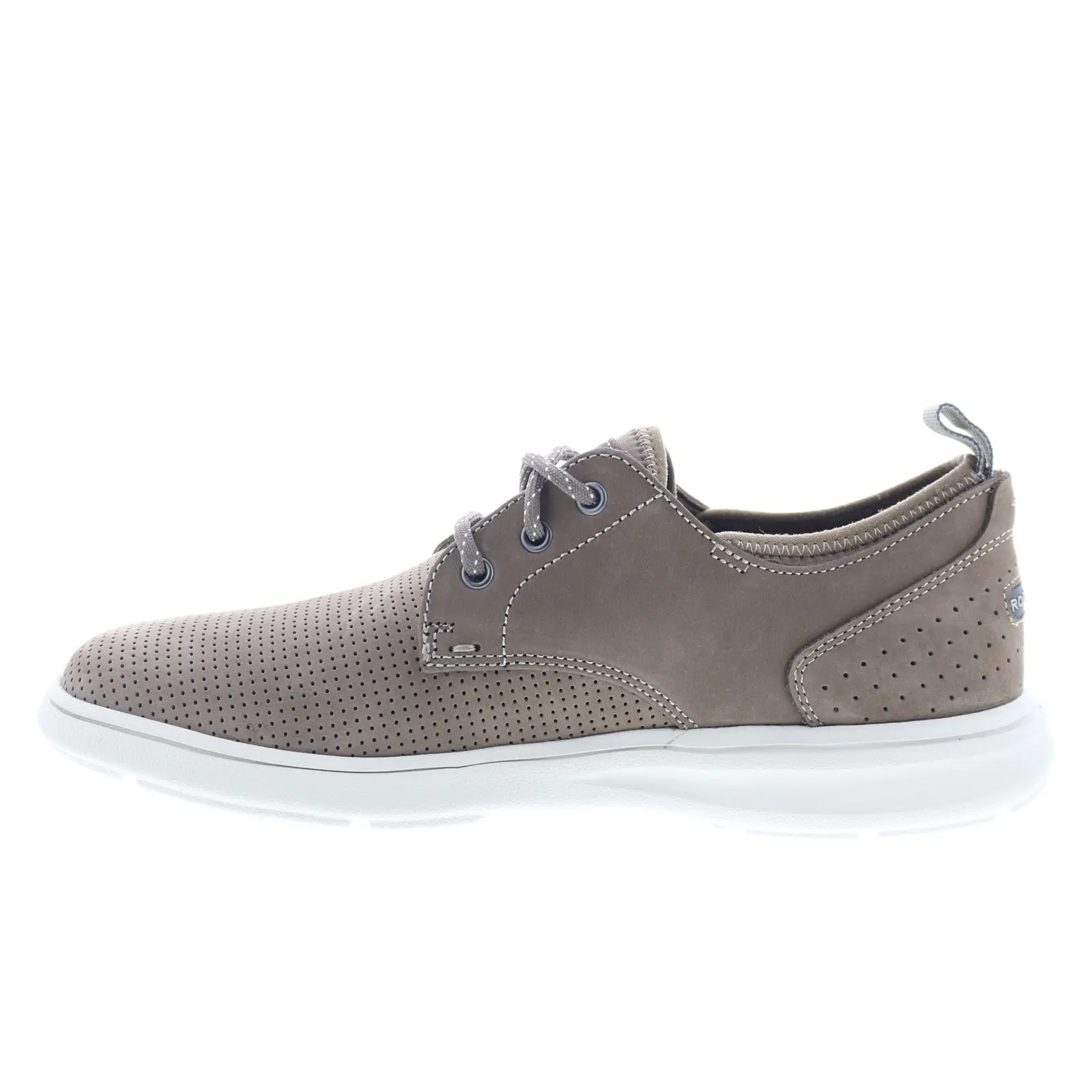 Rockport Zaden Plain Toe Oxford Mens Size 13 Shoes Pewter Nubuck Mesh Casual Rockport Zaden Plain Toe CH4925 Mens Gray Oxfords & Lace Ups  main image 2