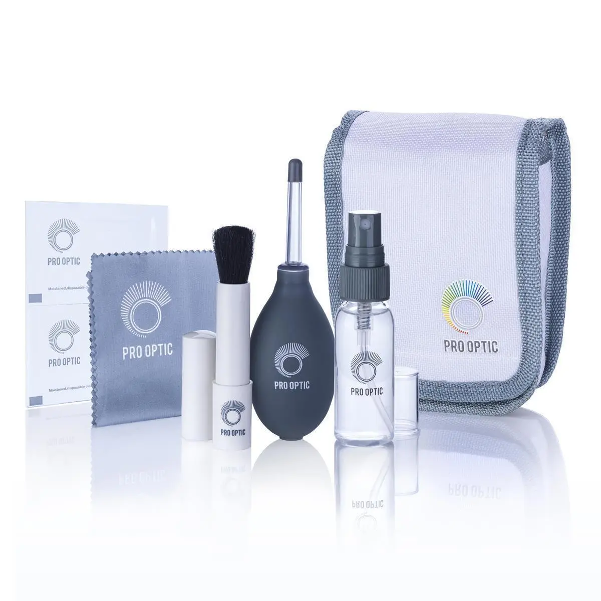 ProOptic Complete Camera Care & Cleaning Kit - Includes Digital Lens Brush, Microfiber Cloth for Electronics Photography Gear Maintenance