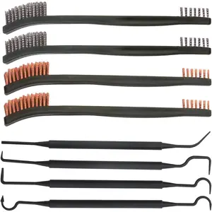 8 Pack Carburetor Cleaning Brushes Kit Torch Nozzle Tip Cleaner Set Double-Ended Polishing Brush and Pick Tool for Motorcycle ATV Welder Carb Chainsaw Orifices