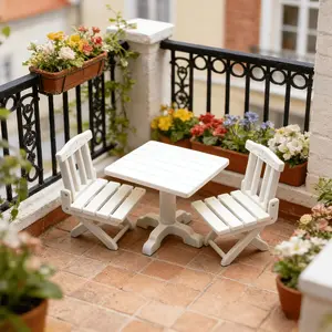 3 Pcs 1:12 Scale Miniature Table Set, Dollhouse Living Room Decor, Outdoor Camping Furniture, Model Photography Props, Creative Gift, Doll Accessories Gift