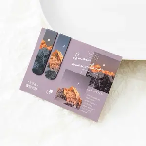 Magnetic Bookmarks with Sky Sea and Forrest Themes - Nature Inspired Stylish Stationery Accessories for Everyday Use