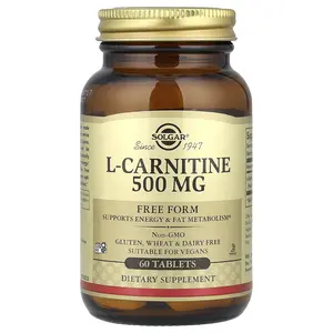 Solgar L-Carnitine, Free Form, 60 Tablets (500 mg per Tablet)