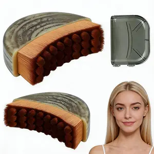 2PCS Face Lymphatic Massage Brush for Jawline Definition & Chin Shaping, Dry Brushing Tool for Skin Comfort, Ergonomic Precision Fit Beauty Roller