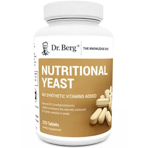 Dr. Berg Nutritional Yeast Tablets - 270 Tablets Healthcare Dietary Vitamin Iron