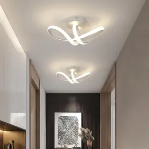 Modern / Simple Infinity Symbol LED Wall Lamp, Bedroom Bedside Ambiance Light, Nordic Creative Curved Design, Three Color Temperature Adjustable