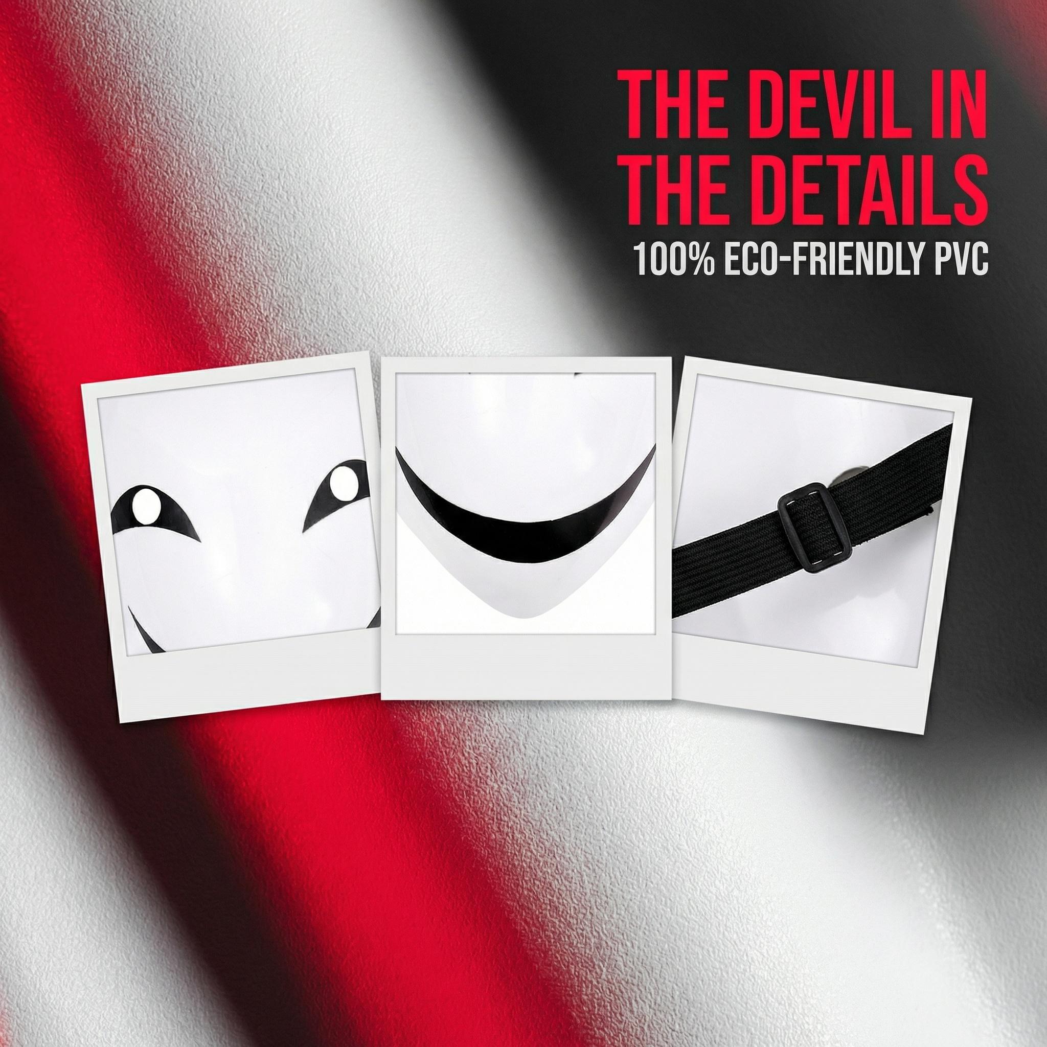 Smile Full Face Mask, Cosplay Kagetane Hiruko Grimace V Plastic Headgear, Scary Clown Evil Smile Mask for Halloween Costume Role-Playing Party Celebration, Cosplay Prop Gift Accessory Adjustable Waist Tightener Porch Happy Birthday Decorations Kit Smile Full Face Mask, Cosplay Kagetane Hiruko Grimace V Plastic Headgear, Scary Clown Evil Smile Mask for Halloween Costume Role-Playing Party Celebration, Cosplay Prop Gift Accessory Adjustable Waist Tightener Porch Happy Birthday Decorations Kit