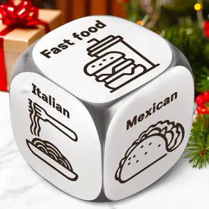 Funny Food Decision Dice Stocking Stuffers for Men Women Adults | Date Night Dice Couples Gifts for Him Her Boyfriend