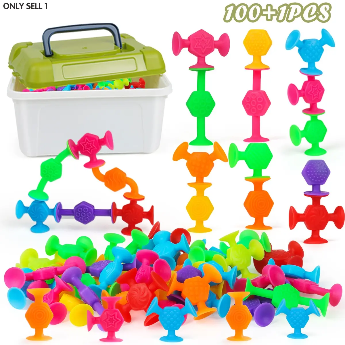 Texture Suction Cup Toys Set, Decompression Sensory Fidget & Learning Toy for Kids Aged 3-6 Years, Portable Travel Educational Gift