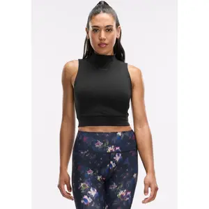 Peloton Women's Cadent Mock Neck Tank, Black, M