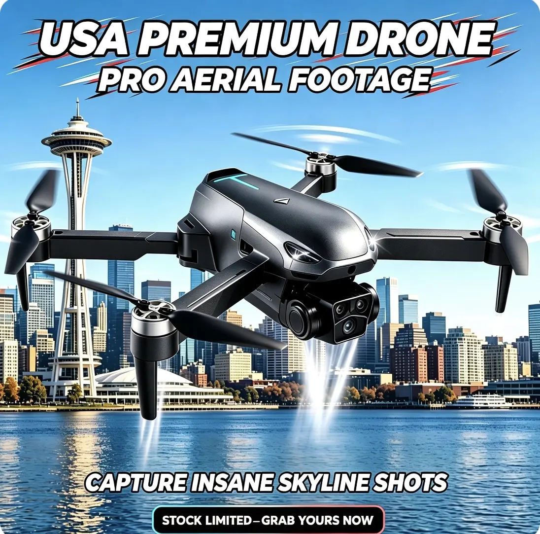 2026 M8 Pro Drone & 4K Camera, GPS & 5G WiFi FPV, Brushless Motor, Optical Flow Hover, Smart Obstacle Avoidance, Auto Return, 360° Stunt Roll, Dual Batteries Included