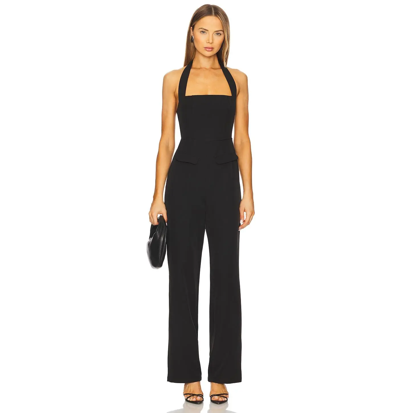 ALL THE WAYS Amalie Jumpsuit in Black